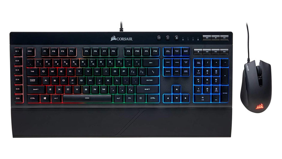 Corsair Gaming K55 RGB Gaming Keyboard HARPOON RGB Mouse Combo $59.99 at Amazon -