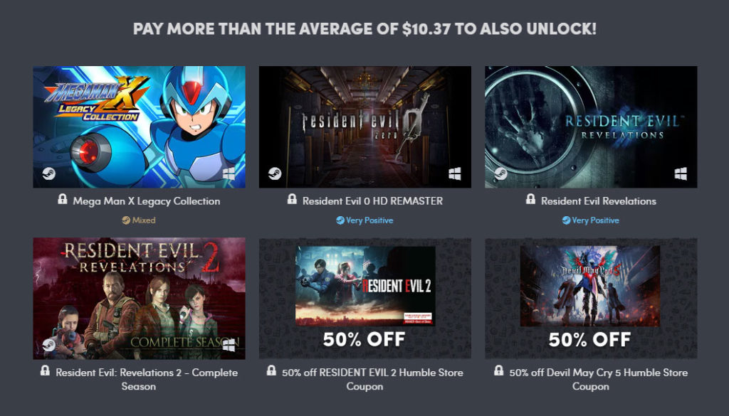 Humble Bundle: Capcom's Super Turbo HD Remix Bundle Offers Resident Evil  and Devil May Cry, and Some Newer Titles As Well - mxdwn Games