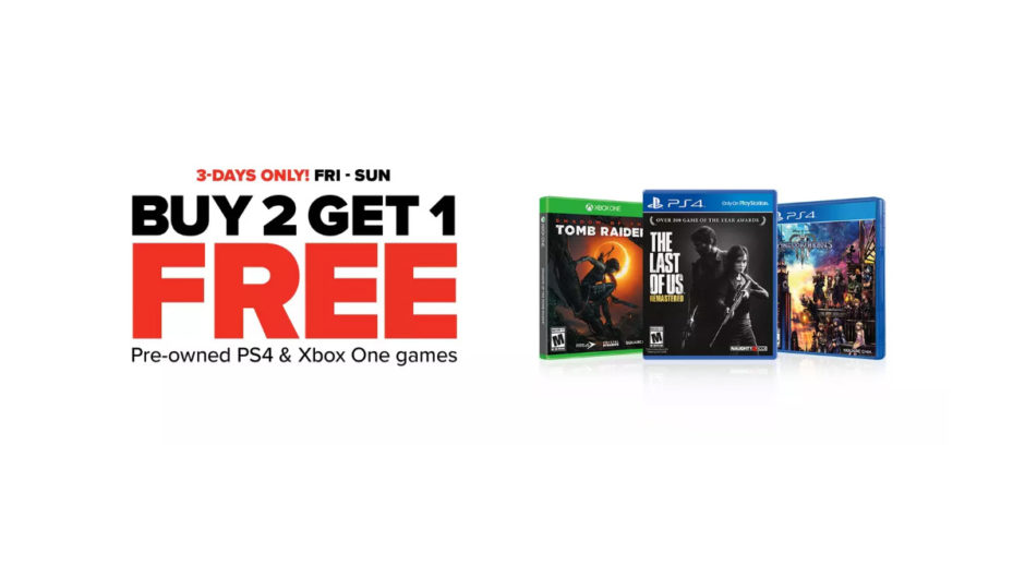 gamestop buy 2 get 1 free