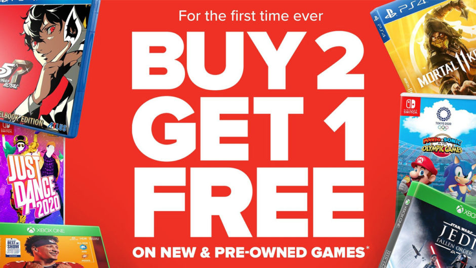 gamestop buy 2 get 1 free