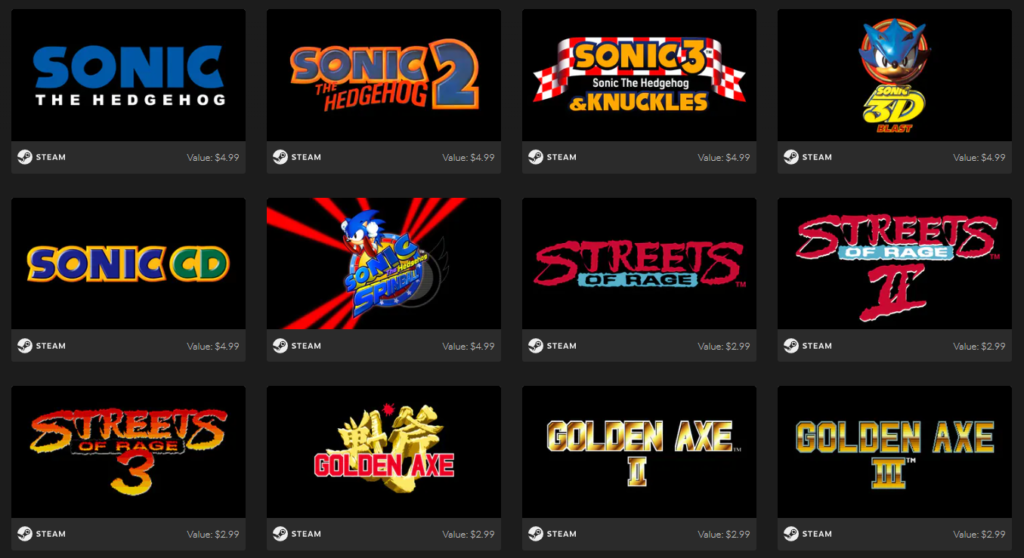 SEGA Mega Drive & Genesis Classics Bundle Games 1