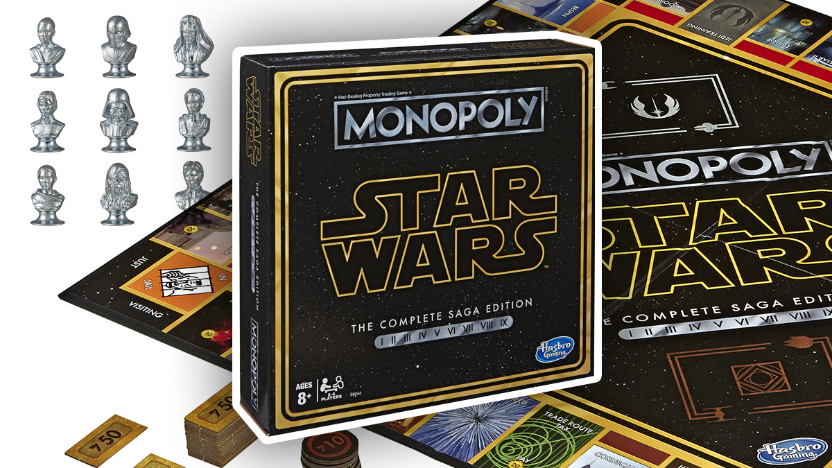 Own Star Wars Monopoly, Complete Saga Edition Board Game for $21.99
