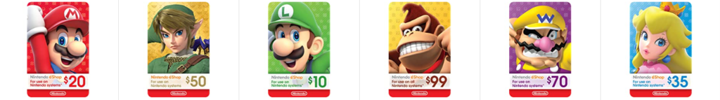 Nintendo eShop Gift Cards