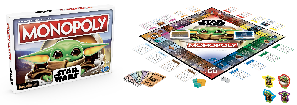 Monopoly: Star Wars The Child Box and Game Board