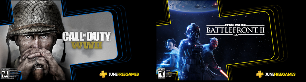 PlayStation Plus June Games - Call of Duty WWII and Star Wars Battlefront.
