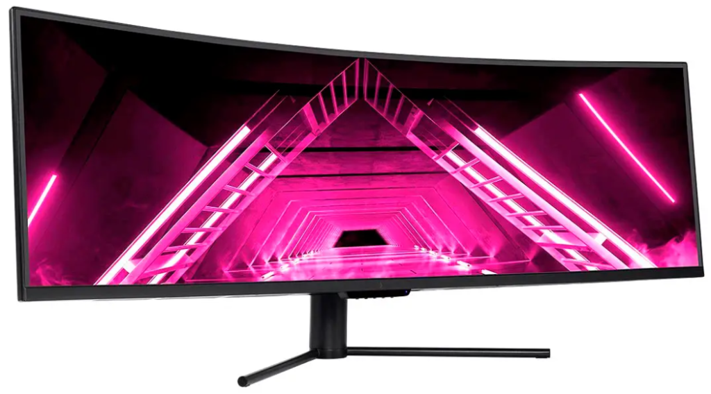 Dark Matter by Monoprice 49in Curved Gaming Monitor - 32:9, 1800R, 5120x1440p, DQHD, 120Hz, AMD FreeSync, Quantum Dot, VA
