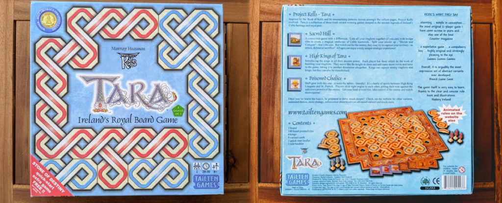 Tara Ireland's Royal Board Game box front and back
